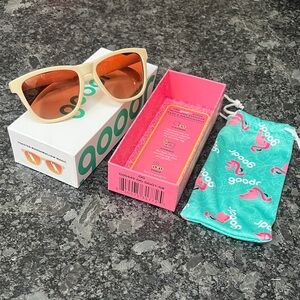 Goodr Toasted Marshmallow Magic Beige Frame Brown Lenses Sunglasses New in Box